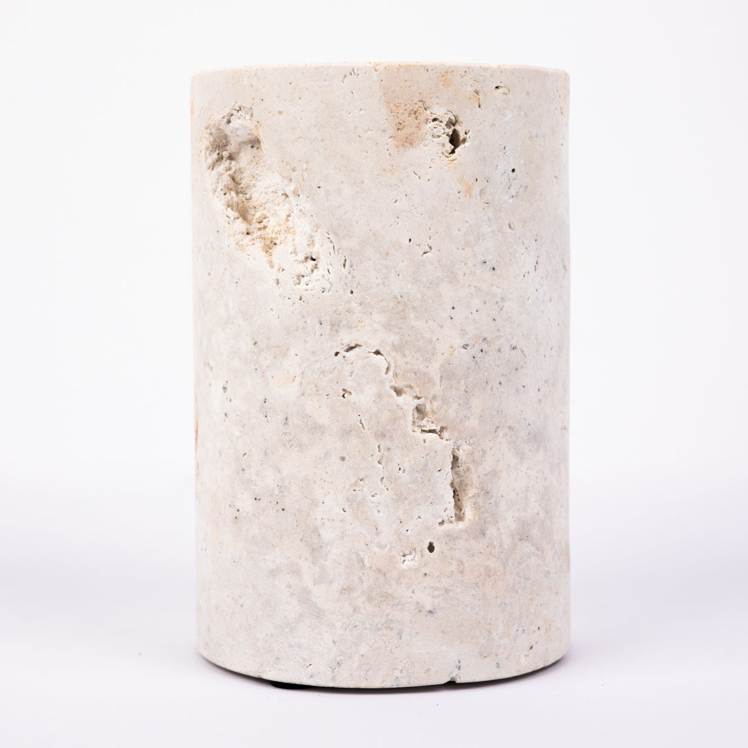 Caru : Coral Candleholder Large 12cm diam x 34cm h