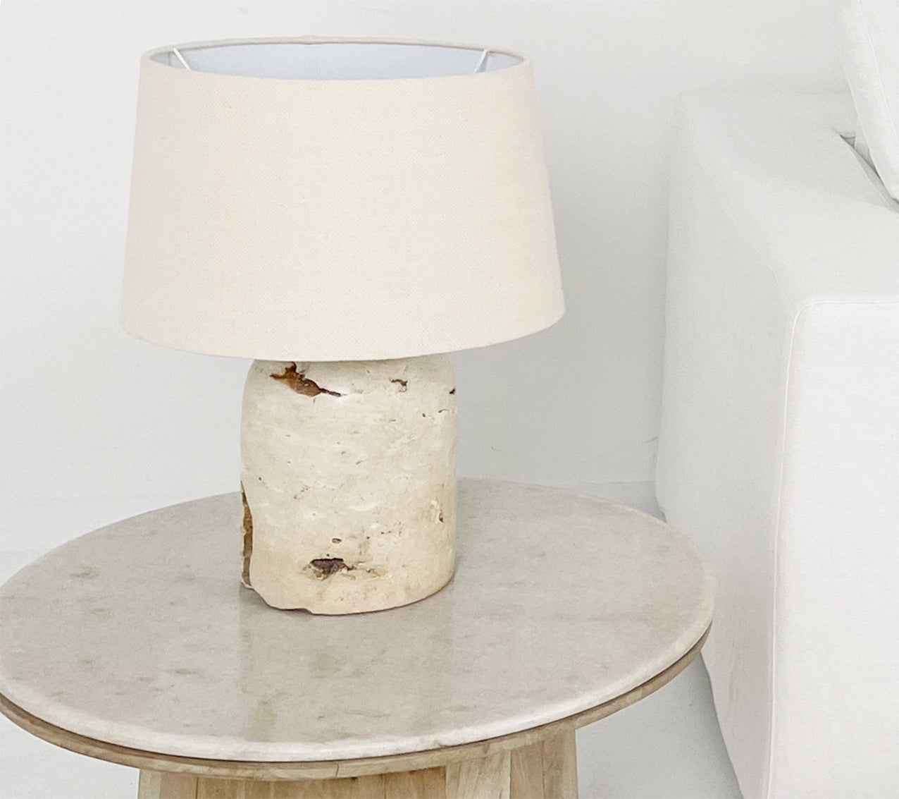 Zuri Mountain Stone Table Lamp Base (shade optional)