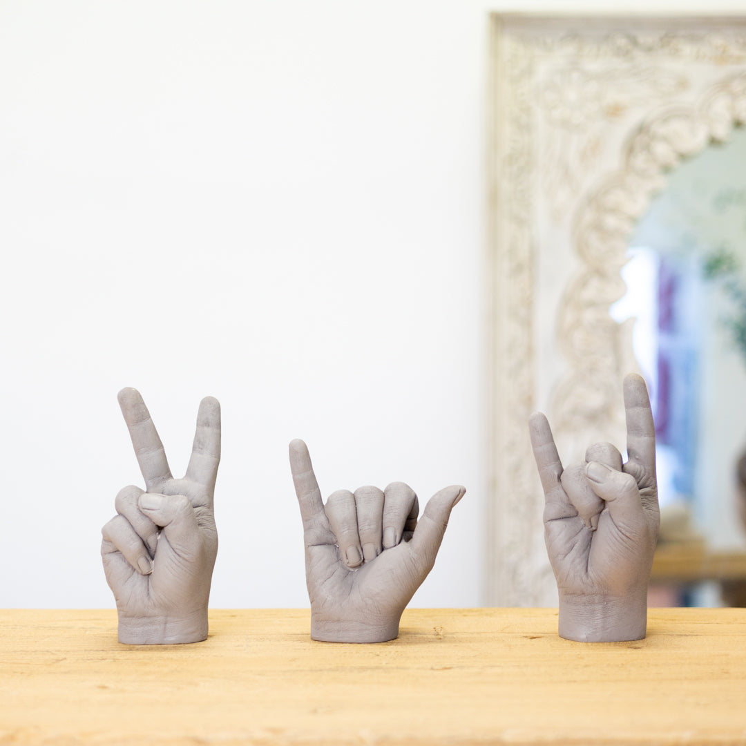 Rock On : Carved Hand Statue