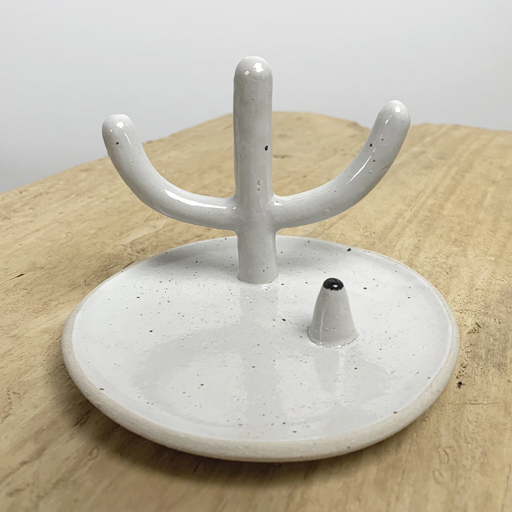Mera : Ceramic Cactus Jewellery Holder