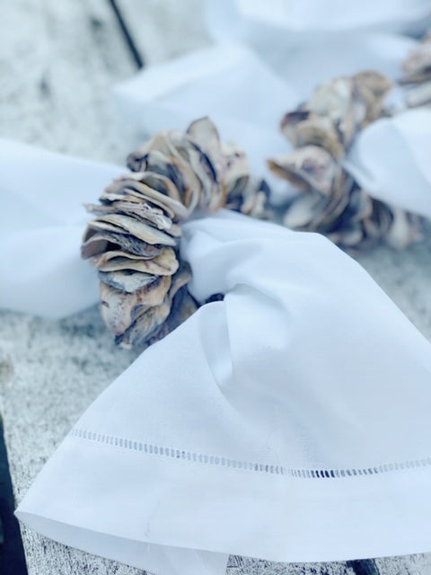 OYSTER NAPKIN RING - SET OF FOUR