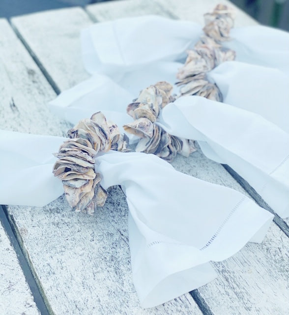 OYSTER NAPKIN RING - SET OF FOUR