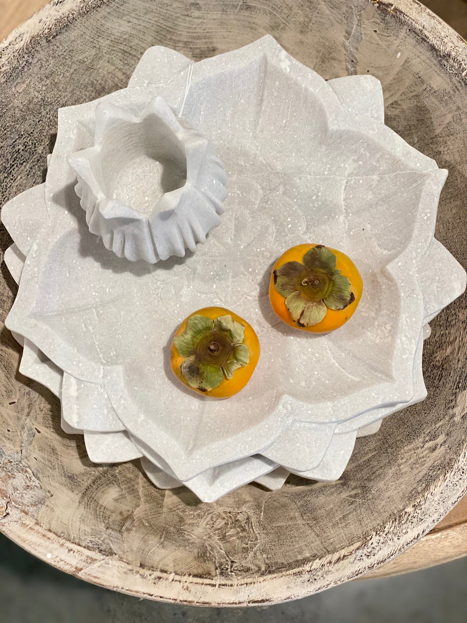 Urli : Marble Flower Platter