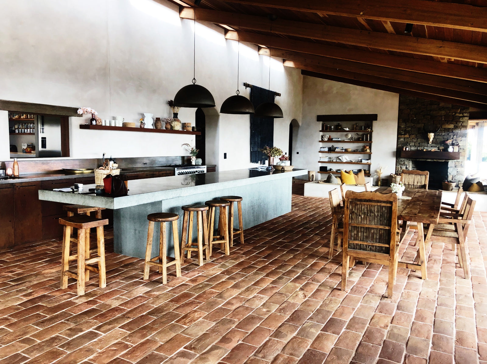 Huang : Recycled Pine Bar Stool 65cm