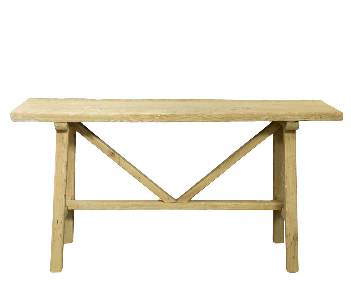 Aubrey : Farmhouse Console, Bleached Old Pine