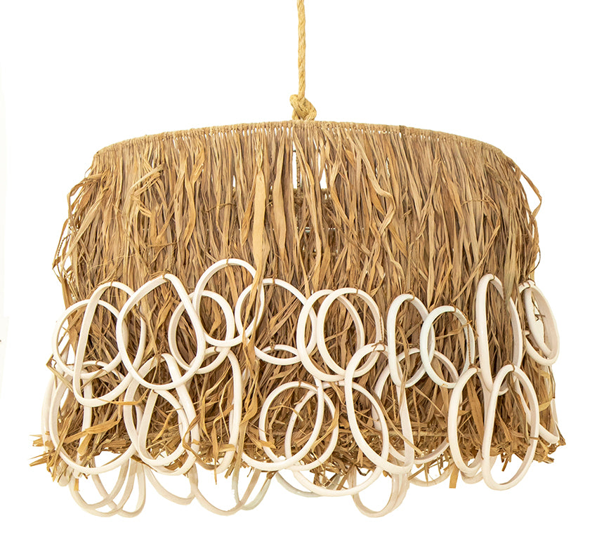 Rafia Pendant Light 50cm diam x 42cm h