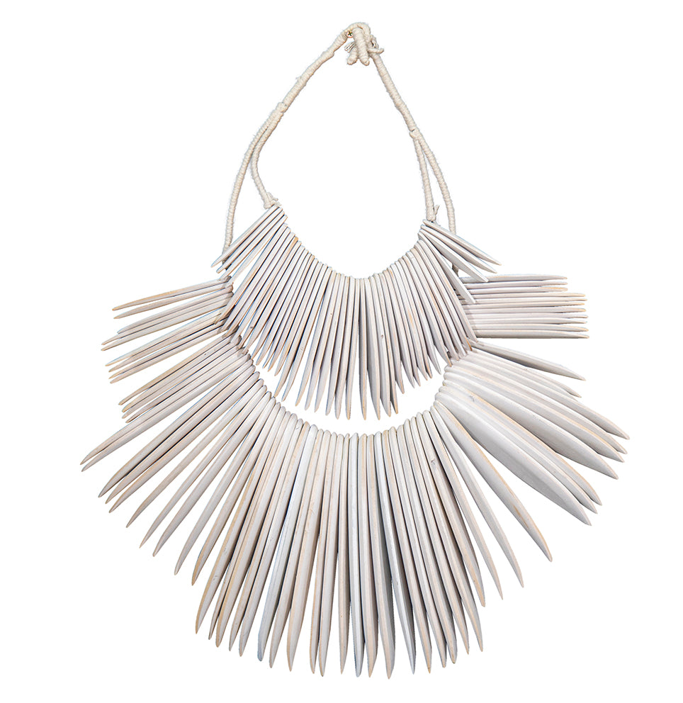 White Wooden Cuttlefish Wall Hanging