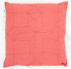 Embroidered Cushion, Red Cotton Flax
