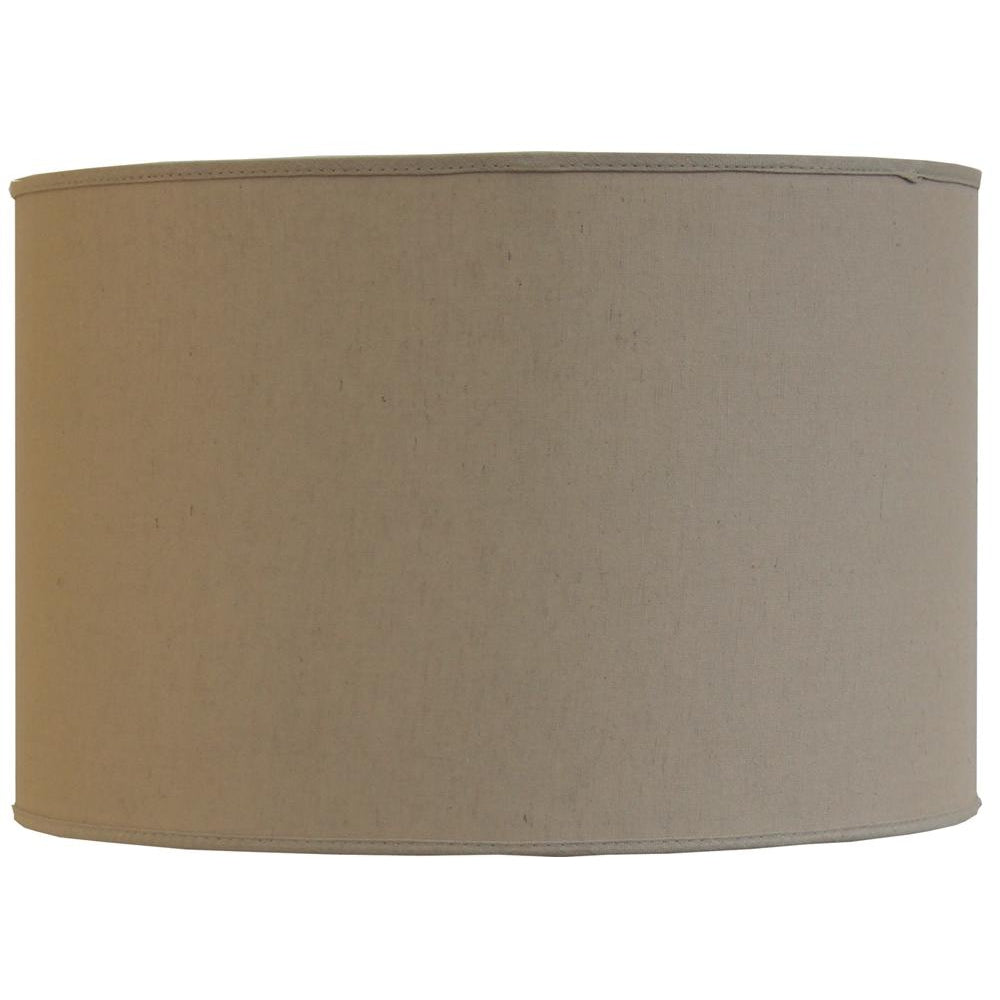 36CM DIAM NATURAL LINEN LAMP SHADE-Default-BisqueTraders