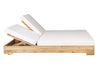 Banyu Teak Outdoor Double Sunbed, Bleached