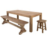 Classic Recycled Teak Outdoor Dining Table, Natural 210cm x 100cm x 75cm h