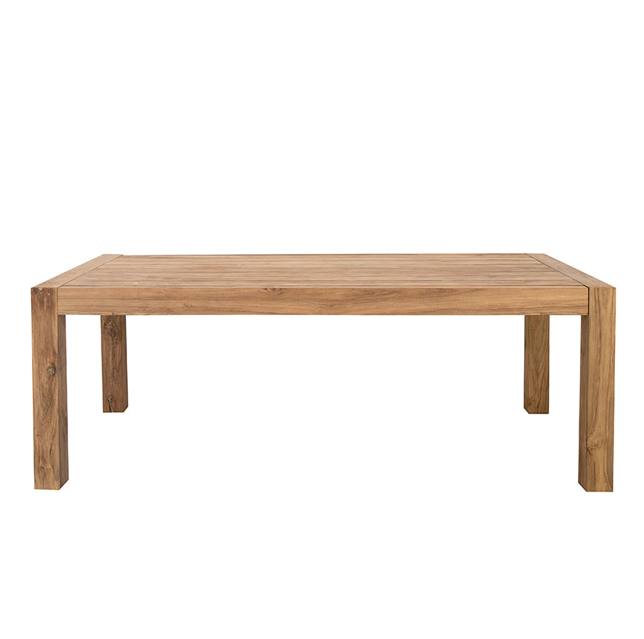 Richard : Classic Recycled Teak Outdoor Dining Table, Natural 210cm x 100cm x 75cm h