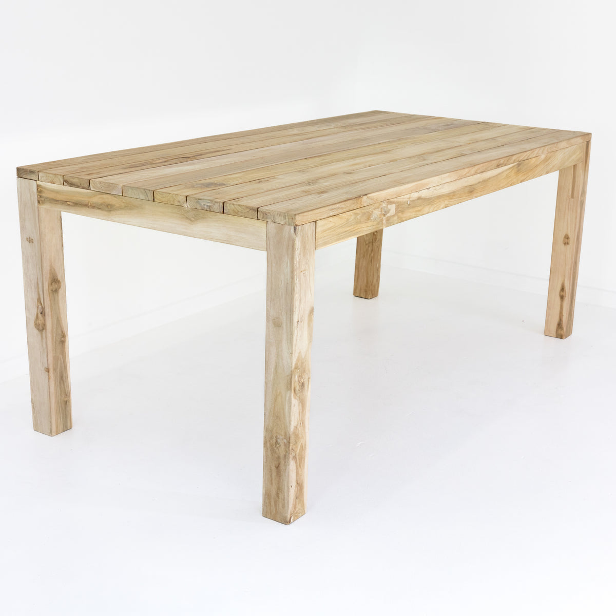 Mustika : Outdoor Dining Table, Bleached