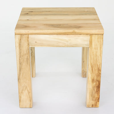 'Santoso' Outdoor Side Table, Bleached