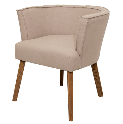 Marietta Linen Tub Chair, Beige
