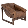 Miguel Leather Arm Chair, Brown