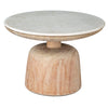 Ahana Round Marble Top Side Table