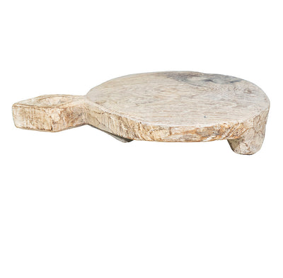 Wooden Chapati Board, Bleached
