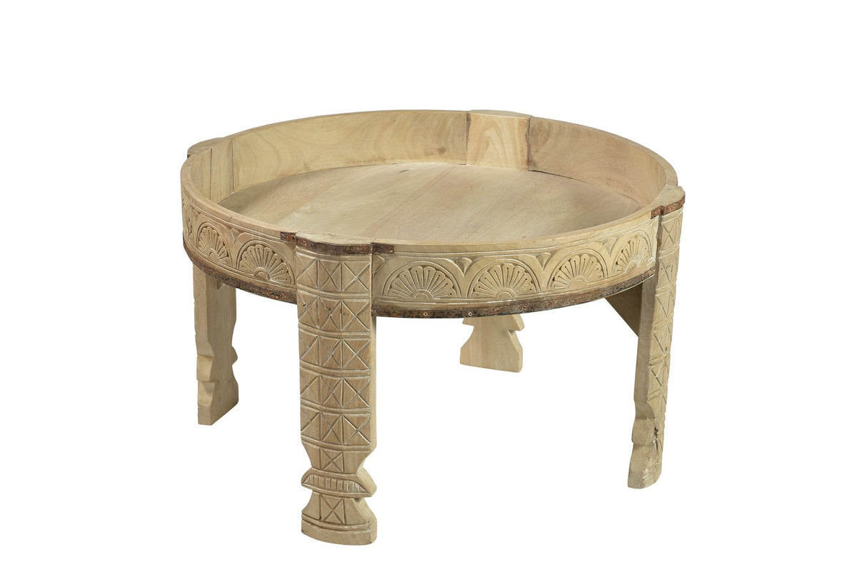 Sana Carved Indian Wooden Ghatti Guera