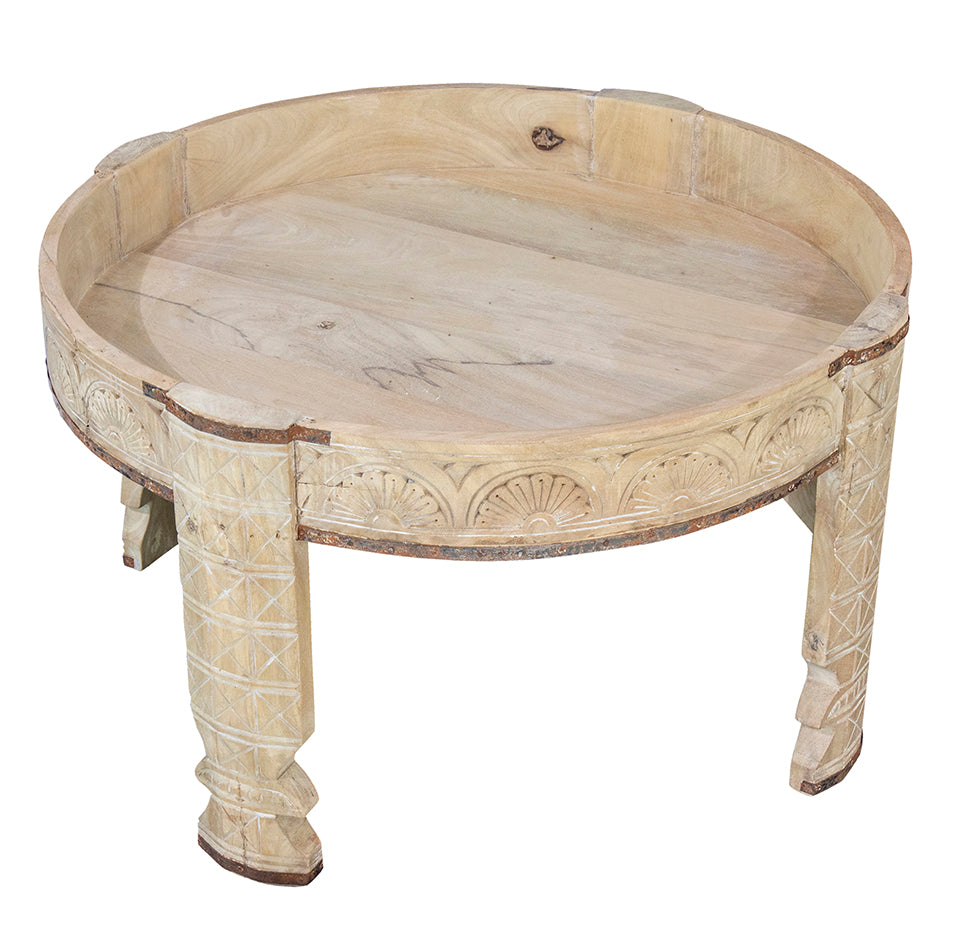 Sana Carved Indian Wooden Ghatti Guera