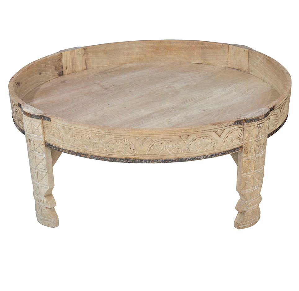 Sana Carved Indian Wooden Ghatti Guera