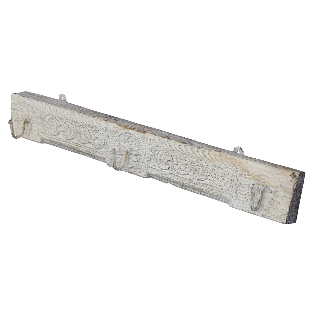 WHITEWASHED 3 WALL HOOK-ACCESSORIES-BisqueTraders