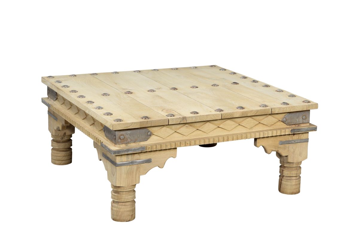 Beeja : Mango Wood Square Coffee Table