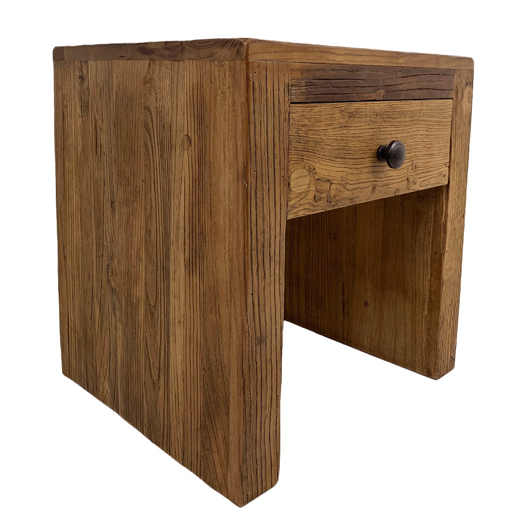Eze : Bedside Table, Natural Elm.