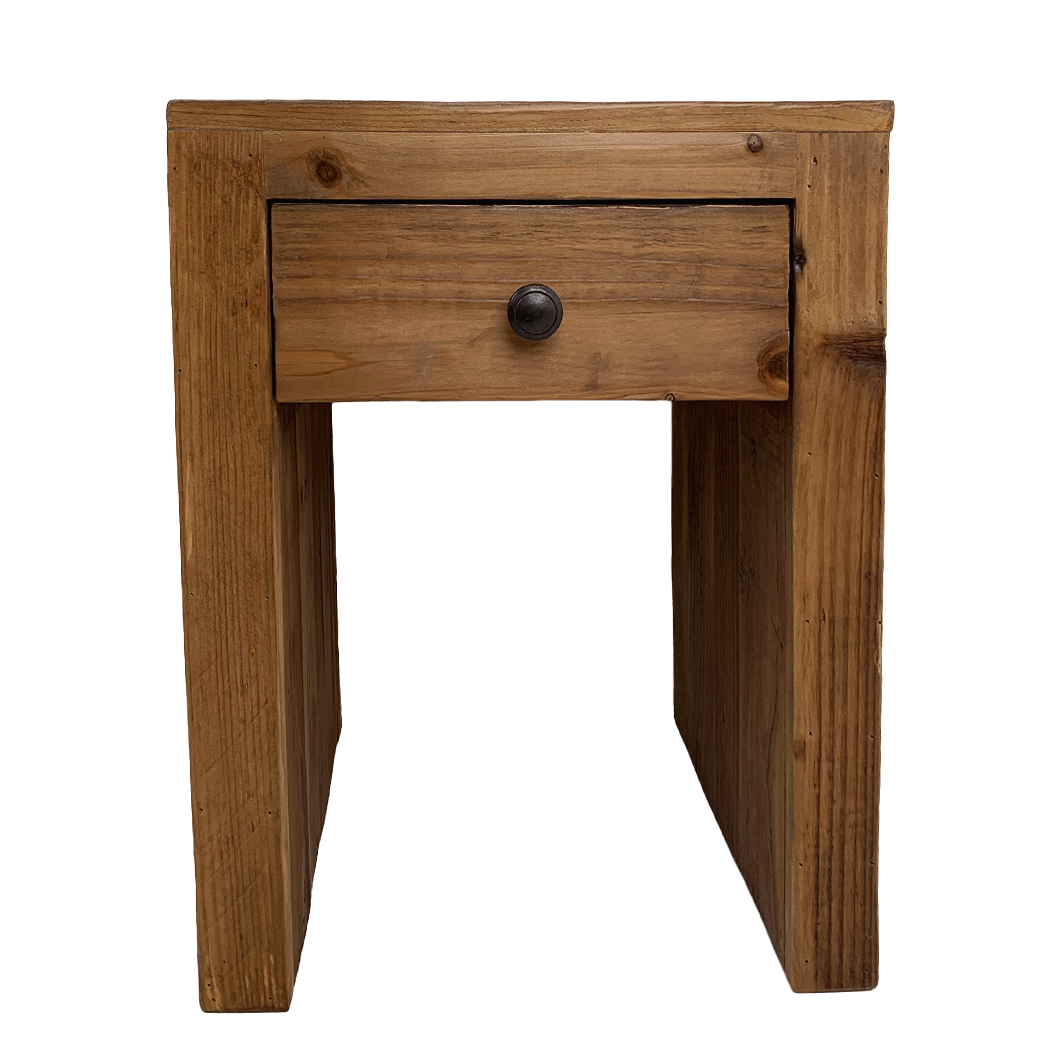 Natural pine bedside table deals