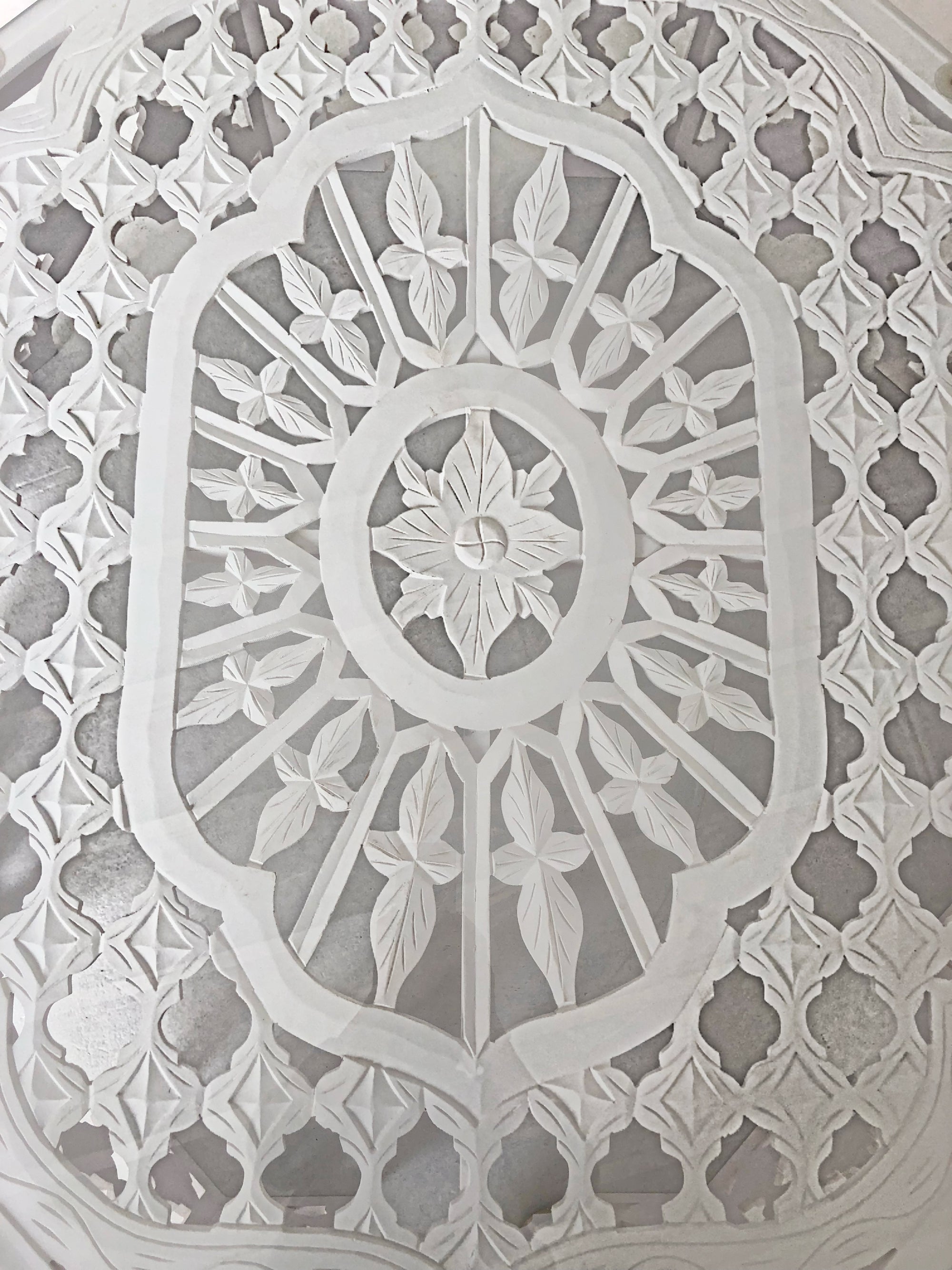 Camilla : Carved White Coffee Table