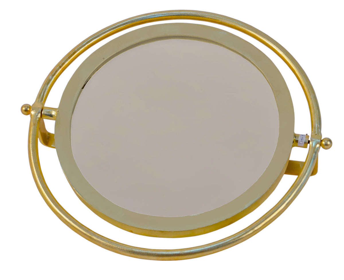 Mirror : Alena : Brass Swivel Mirror, 36cm