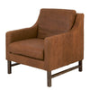 Giorgio Leather Arm Chair, Brown.