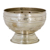 Large Brass Bowl With Silver Finish