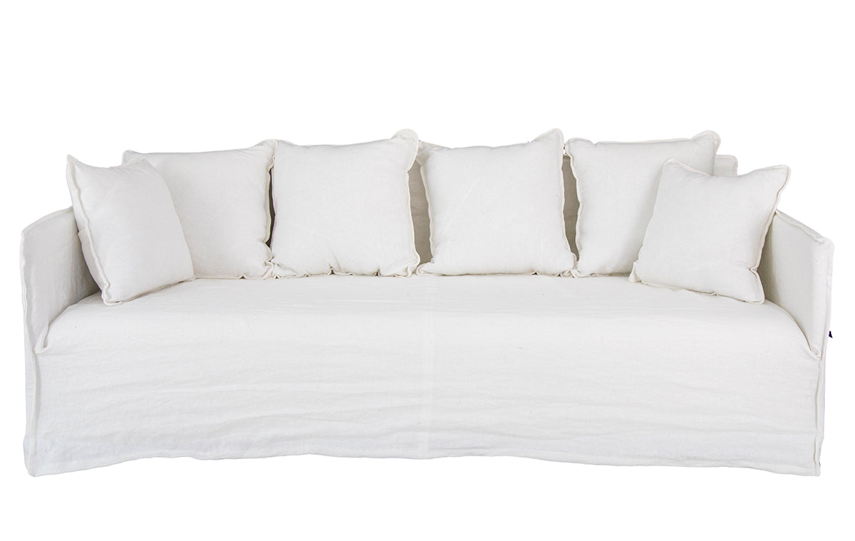 Khalia : 3 Seater Sofa, White