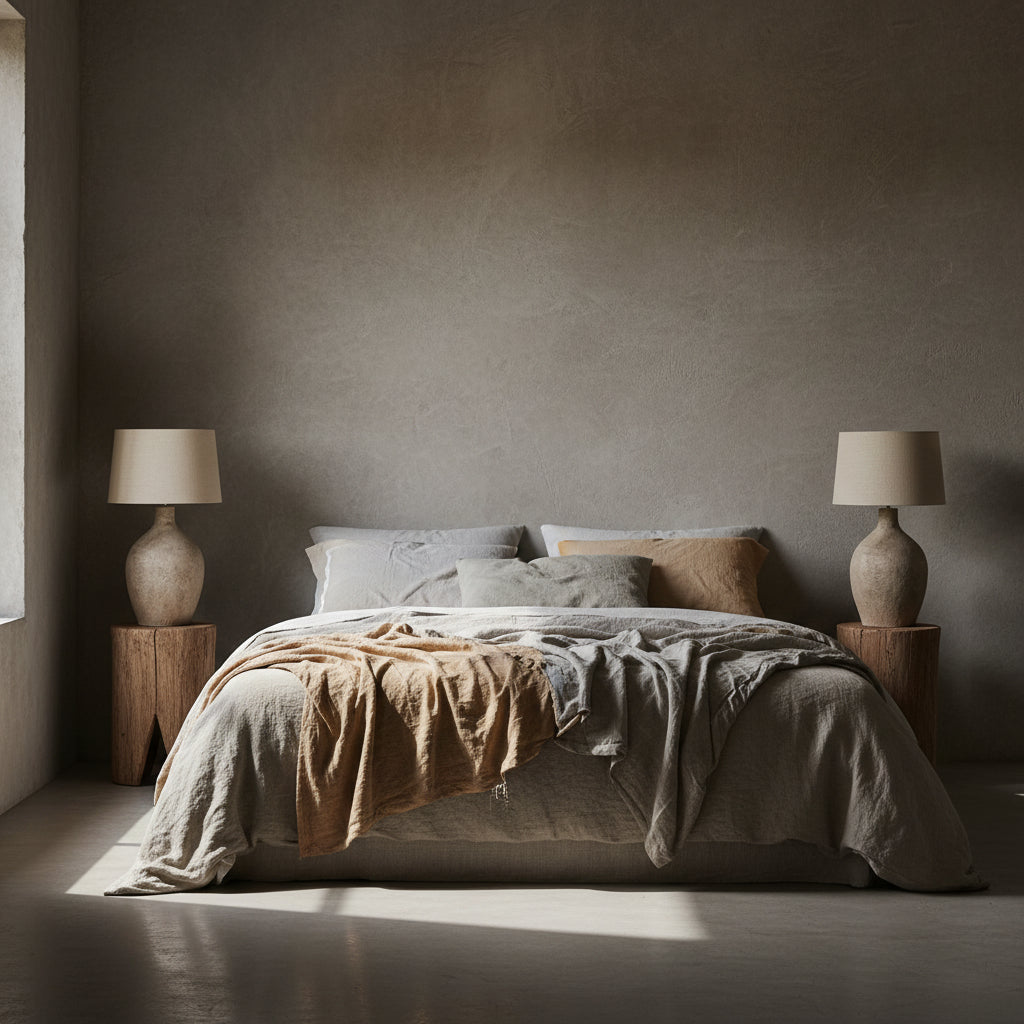 Table Lamp : Omondi : Terracotta Table Lamp Base, Antique Whitewashed