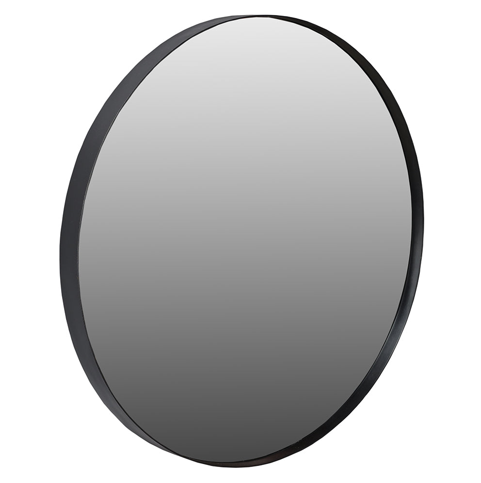 Tina Round Mirror, Black