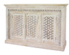 'Mahin' Ornate Carved Front Three Door Sideboard