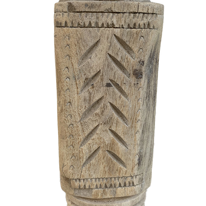 Caro : Carved Indian Candle Holder, Assorted Tall