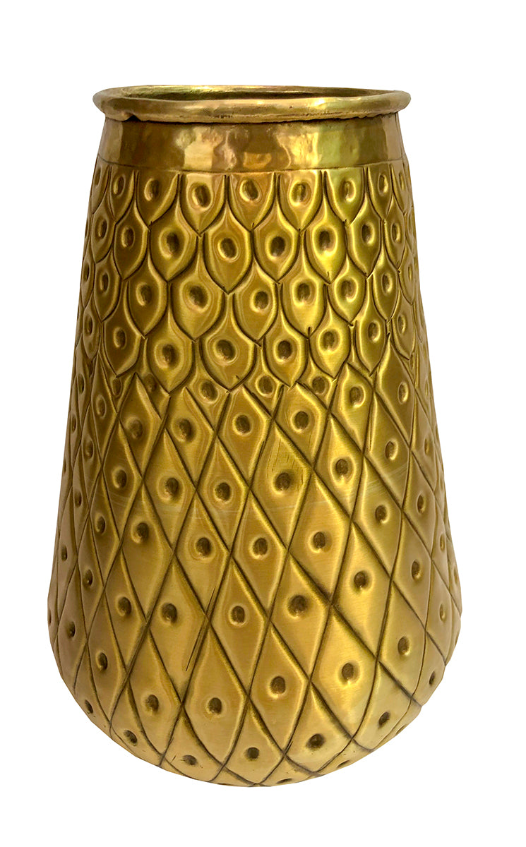 Dulah : tall brass vase